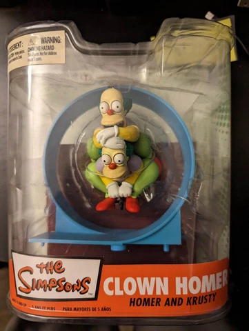The Simpsons MCFARLANE Clown Homer and Krusty Clown Cover