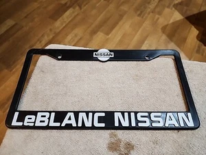 Plastic LeBlanc Nissan License Plate Cover - Picture 1 of 3