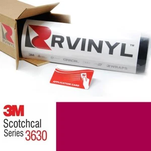 3M 3630 Scotchcal Raspberry 133 Translucent Vinyl Film Craft Sign DIY Sheet Roll - Picture 1 of 10