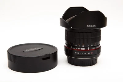 Rokinon 8mm f/3.5 Aspherical Fisheye Lens for Canon EF EOS Digital SLR FE8M-C - Image 1 of 4