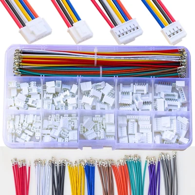 JST 2.0mm Pitch Connector Kit 2-6 Pin Female Housing with 22AWG Pre-Crimped Wire - Image 1 of 4