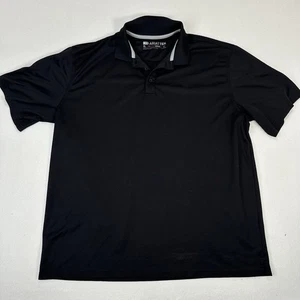 Ariat Tek Polo Shirt Mens XL Black Performance Golf Athletic Moisture Wicking - Picture 1 of 11