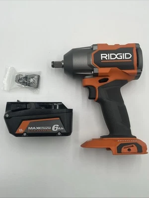 Ridgid R86012B 18V 1/2 in Impact Wrench Brushless w/ 6ah MAX Output Battery - Image 1 of 4