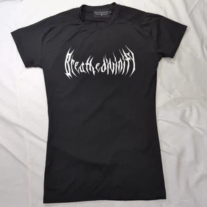 Breathe Divinity Mens Compression Shirt Size XL Black Dark Gothic Grunge - Picture 1 of 10
