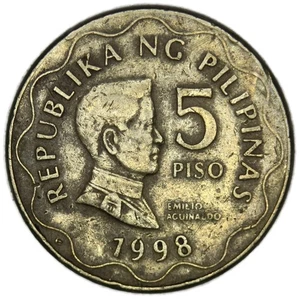 1998 PH Philippinen 5 Piso KM# 272 Piso Münze - Bild 1 von 2