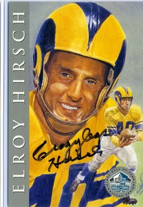 Elroy Hirsch 1998 HOF Hall Fame Signature Series Platinum /2500 Autograph Auto - Picture 1 of 1