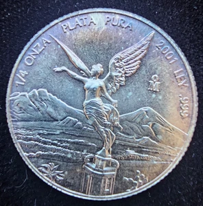 México 2001 1/4 oz .999 plata Libertad (A228) - Imagen 1 de 2