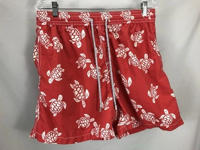 Vilebrequin Swim Trunks Men 2XL Faded Red Sea Turtles Mesh Lined  Waist 31-33 - Image 1 of 4