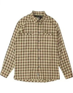 SCHOFFEL Mens Shirt XL Green Check Polyester DF03 - Picture 1 of 3