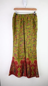 Mesdemoiselles "Django" 100% silk bell bottom trousers size EU36/UK8 - Picture 1 of 12