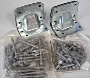 Simpson HGA10KT Hurricane Gusset Angle Kit Trave reticolare a piastra superiore connettore telaio - Foto 1 di 4