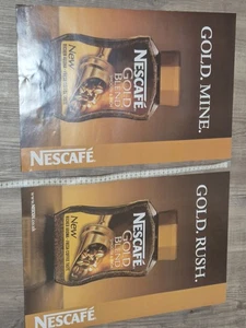 Nescafe gold blend Coffee 2 Advertising Posters Great Display Wall Art Pieces - Picture 1 of 12