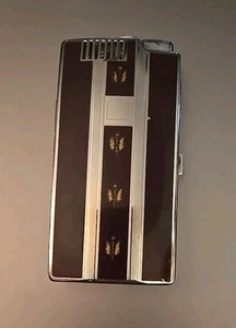 Vtg 1940s-50s Ronson Pocket Pal Cigarette Case Lighter  ~Tulips~ ☆NICE☆ - Picture 1 of 9