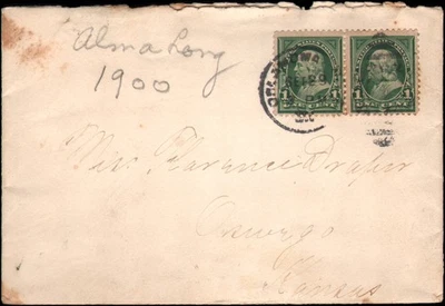 Territorio de Oklahoma (ciudad) a Oswego KS, 1900 Foto 1 de 2