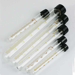 Venta al por mayor 5 ml-100 ml tubos de vidrio de fondo redondo cristalería de laboratorio con tapa de rosca - Imagen 1 de 16