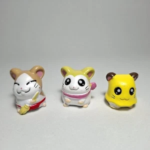 Hamtaro 3x Mini Figures Sorpresine Kinder Anime Hamtaro Figure 2,5 Cm / 1"  - Imagen 1 de 6