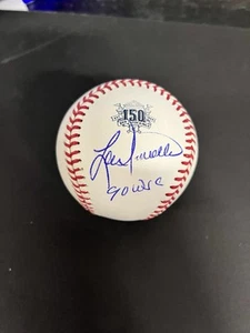 Lou Piniella Autographed 1990 WSC on 150th Anniversary Rawlings BB Cin Reds - Picture 1 of 5