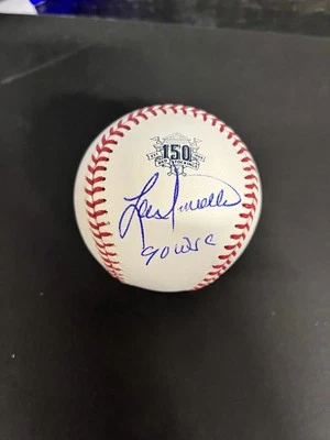 Lou Piniella Autographed 1990 WSC on 150th Anniversary Rawlings BB Cin Reds - Image 1 of 4