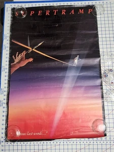 Póster 1982 Supertamp Famous Last Words raro original vintage - Imagen 1 de 9
