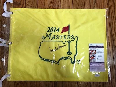 Mark O'Meara- Signed 2014 MASTERS FLAG- JSA- Augusta Official Flag- Auto- Signed - Image 1 of 3