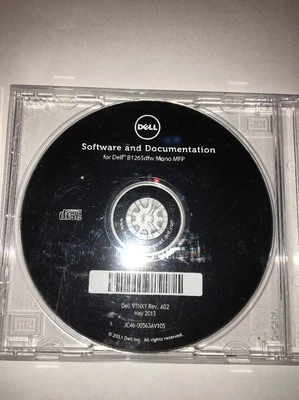 Dell Software Und Dokumentation PC CD ROM für B1265dfw Mono MFP-9TNXY Selten - Bild 1 von 4