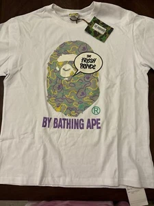 A BATHING APE BAPE X THE FRESH PRINCE TEE XL WHITE NWT ( Measures M/L) - Picture 1 of 12