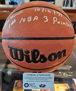 Chris Ford signiert volle Größe Wilson Basketball 1. NBA 3 Pt Shot-Sure Shot - Bild 1 von 5