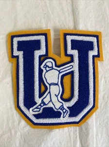 Toppa sportiva Rimersburg PA Union High School Knights viola oro vintage Letterman - Foto 1 di 6