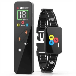 Dual LCD Haustier Anti Bellen Training Elektroschock Hund E-Halsband4Modell 800M - Bild 1 von 7