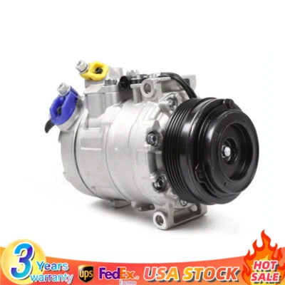 A/C AC Compressor w/ Clutch For BMW 323i 325Ci 328i 330i 525i 528i 740i M3 X3 Z8 - Image 1 of 4