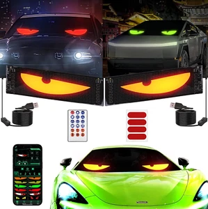 2PCS Devil Eyes Light for Cars,Programmable LED Eyes for Car, 4.3In X 14In,Flex - Picture 1 of 8