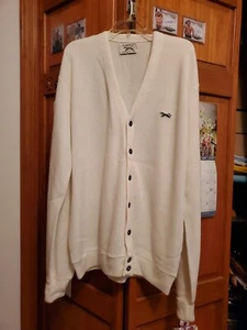 Vintage JC Penney The Fox Sweeter Vardigan Herren XL Knopfleiste V-Ausschnitt - Bild 1 von 5