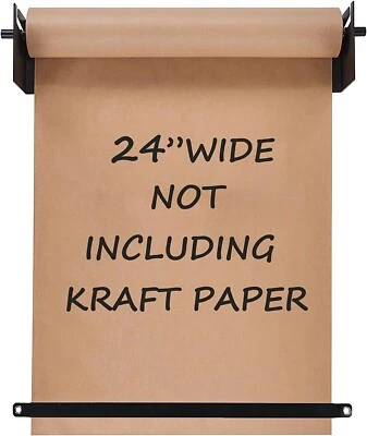 Dispensador y cortador de rollos de papel Kraft Fitous 24" montado en la pared para listas de tareas, Foto 1 de 3
