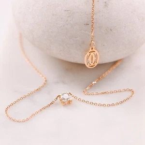 CARTIER C De 0.31ct Diamond 18ct Rose Gold - Love Necklace Pendant - RRP £5800 - Picture 1 of 18