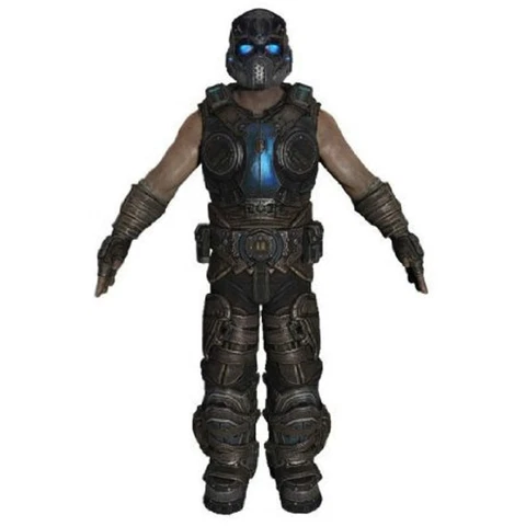 NECA Gears of War 3 COG SOLDIER w/ Retro Lancer 7" Action Figure Cover