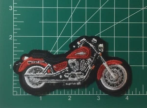 4" Honda Shadow ? Motorrad Patch - CHERRY RED Bike - für Weste Shirt Jacke - Bild 1 von 3