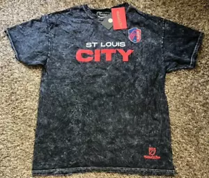 NEW Mitchell & Ness St Louis City SC MLS Soccer Script T-Shirt (Large) - Picture 1 of 3