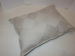 Ralph Lauren Sandra Geometric Embroidered Deco Pillow Vintage Silver NWT $255 - Picture 1 of 4