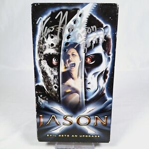 Jason X - VHS Video Cardboard Sleeve NTSC 2002 USA VERSION Signed by KANE HODDER