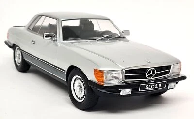 KK 1/18 Mercedes Benz 450 SLC 5.0 C107 1980 Silver Diecast Scale Model Car - Image 1 of 4