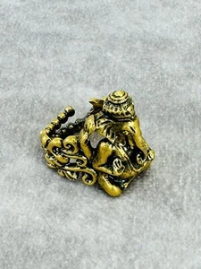 Gucci Ganesha Graphic Gold Plated Ring M - Picture 1 of 8