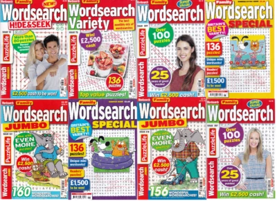 WORDSEARCH PUZZLE BOOKS MAGAZINES FAMILY HIDE N SEEK VARIATIONS by PUZZLE LIFE - Image 1 of 4