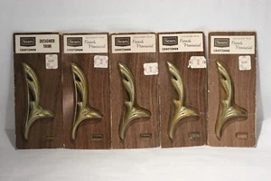 Vintage Set of 5 Sears Craftsman  Brass French Provincial Designer Trim 5'' Long - Picture 1 of 12