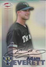 Adam Everett 1999 Team Best rookie RC autograph auto card