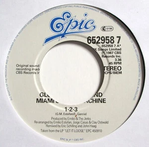 Gloria Estefan & MSM - 7" UK 45 - 1-2-3 - 1987 - Epic - 652958 7 - LC - VG+/M - Picture 1 of 1