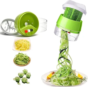 4 in 1 Hand Spiralschneider für Gemüse, Zucchini Spaghetti Schneider, Karotten S - Bild 1 von 6