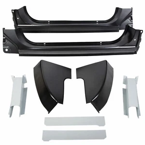 Inner & Outer Rocker Panel Cab Corner Mount Set For 1973-87 Chevy GMC C/K Pickup - Picture 1 of 11