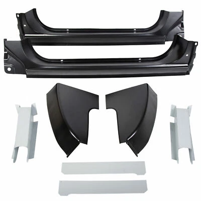 Inner & Outer Rocker Panel Cab Corner Mount Set For 1973-87 Chevy GMC C/K Pickup Foto 1 de 4