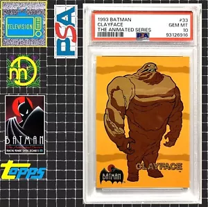 1993 Topps Batman: The Animated Series - #33 Clayface - PSA 10 GEM MINT POP 3 - Picture 1 of 4