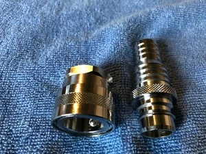 NITO 6 SERIES WATER QUICK RELEASE PAIR INLET 3/4 F x STEPPED 3/4 19MM - 1" 25MM - Picture 1 of 8
